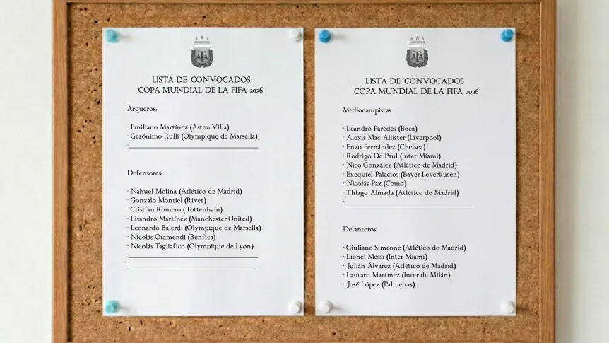 TYC体育：阿根廷世界杯名单已定22人，加纳乔等面临激烈竞争